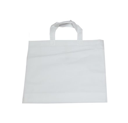 Sac TNT blanc petite anse 35x40cm
