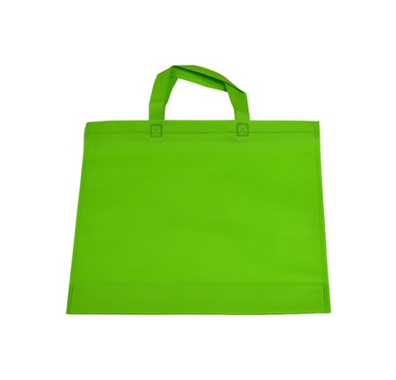 TNT-Tasche mit kleinem grünem Griff 35x40cm