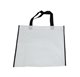 TNT-Tasche mit kleinem weißen Griff mit Streifen 35x40cm
