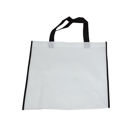 Saco TNT asa pequena branco c/riscas 35x40cm 
