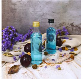Bouteille en verre Lotus 100ml avec Bouchon Doré