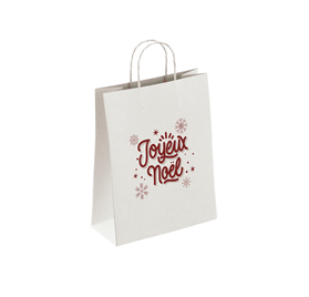 White Paper Bags 320x120x420mm Joyeux Noel