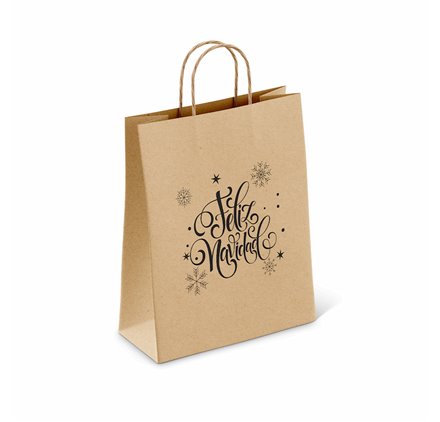Sacs en Papier 320x120x420mm Feliz Navidad