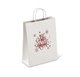 Sacchetti di Carta Bianchi 250x100x320mm Feliz Navidad