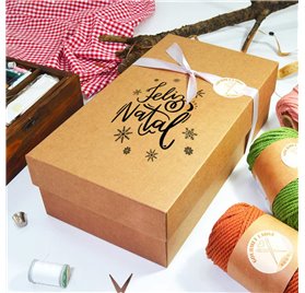 Box Gourmet L 350x190x105mm Feliz Natal