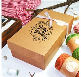 Gourmet-Box L 350x190x105mm Merry Christmas
