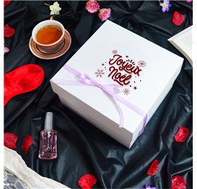 Box Gourmet L white 350x190x105mm Joyeux Noel