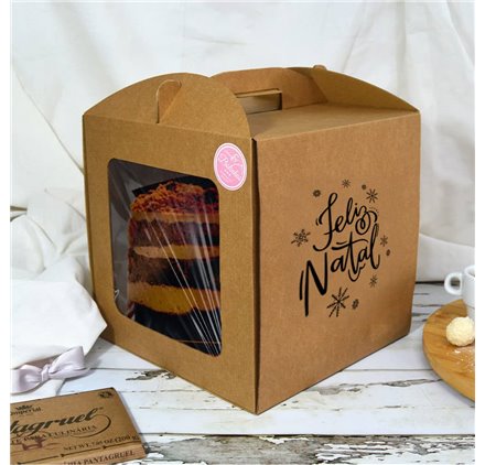 Cake box 250x250x250mm Feliz Natal
