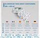 Forma de aluminio c/tampa Retangular 2 divisórias 227x177mm 355/504ml