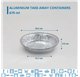 Barquette en aluminium c/tampa Redonda 670ml avec couvercle