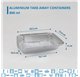 Forma de aluminio c/tampa Retangular 210x140x45mm 800ml with lid