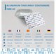 Forma de aluminio c/tampa Retangular 260x195x65mm