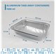 Forma de aluminio c/tampa Retangular 260x195x65mm with lid