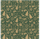 Papel de Embrulho Verde Natalício 62cm x 90m