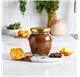 Frasco de vidro Orcio Heritage 100ml com tampa dourada