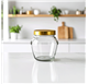 Frasco de vidro Orcio Heritage 100ml com tampa dourada