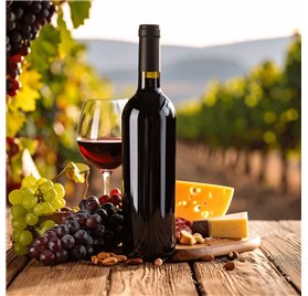 Butelka szklana Classic Ciemna 750ml z korkiem