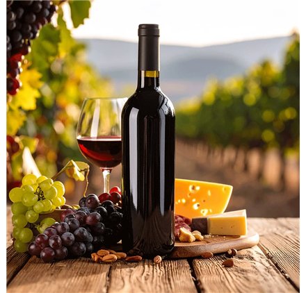 Bottiglia in vetro Classic Scura 750ml con tappo in sughero