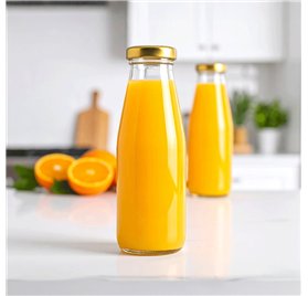 Bouteille à jus 500ml 50cl avec bouchon doré