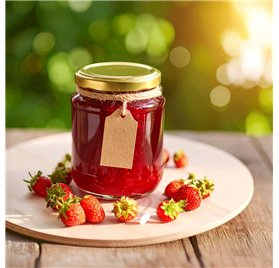 Bocal en verre Europa 212ml avec Couvercle Doré