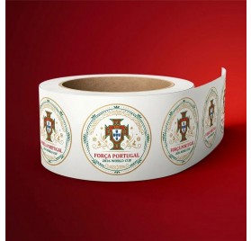 World Cup Labels Portugal 1 – 40x40mm