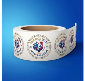 World Cup Labels France 1 – 40x40mm