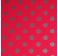 Carta da Regalo Rossa con Pois Argento 62cmx90m