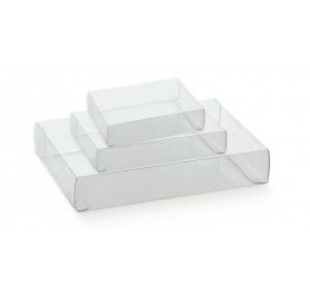 Caixa cassete transparente para bombons e chocolates 255x205x40mm
