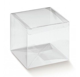Caixa acetato transparente automatico 60x60x60mm