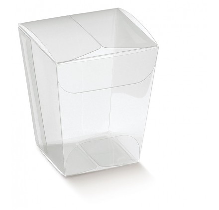 Caixa acetato transparente bicchierino 33x33x50mm