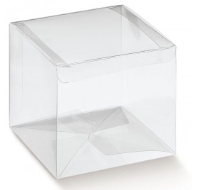 Caixa acetato transparente automatico 45x45x220mm
