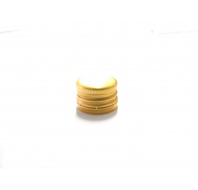 Golden screw cap for bottles
