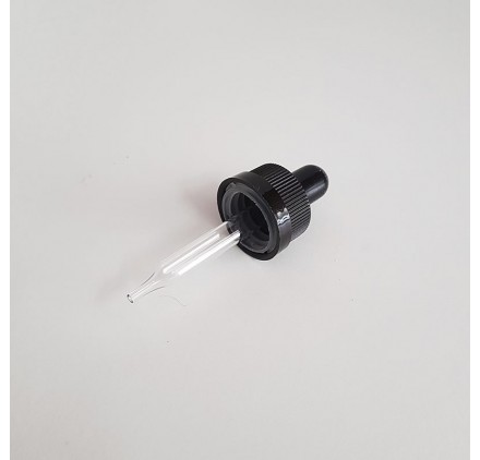 Tampa plastica PP18 com pipeta de vidro 10ml
