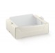 CASSETTA pelle bianco 390x290x250