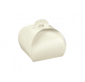 TORTINA pelle bianco 75x75x75