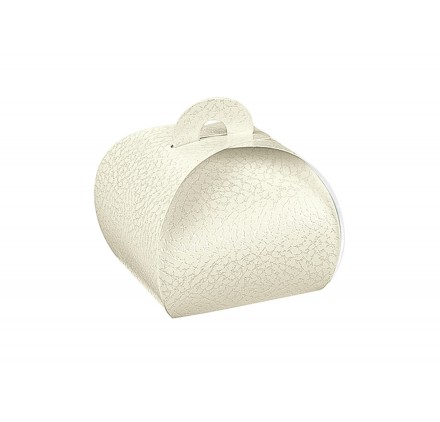 TORTINA pelle bianco 75x75x75