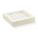 PRATICA c/fin.+ inserto pelle bianco 240x160x30