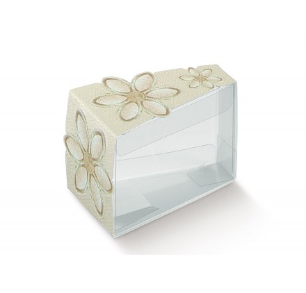 Fetta Torta  fiore ricamato 80x45x50