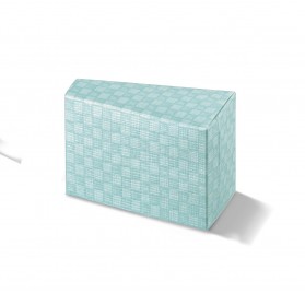 Fetta Torta  quadri celeste 80x45x50