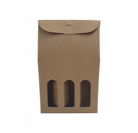 Box for gift - Miniature 3 Bottles 113X37X170mm
