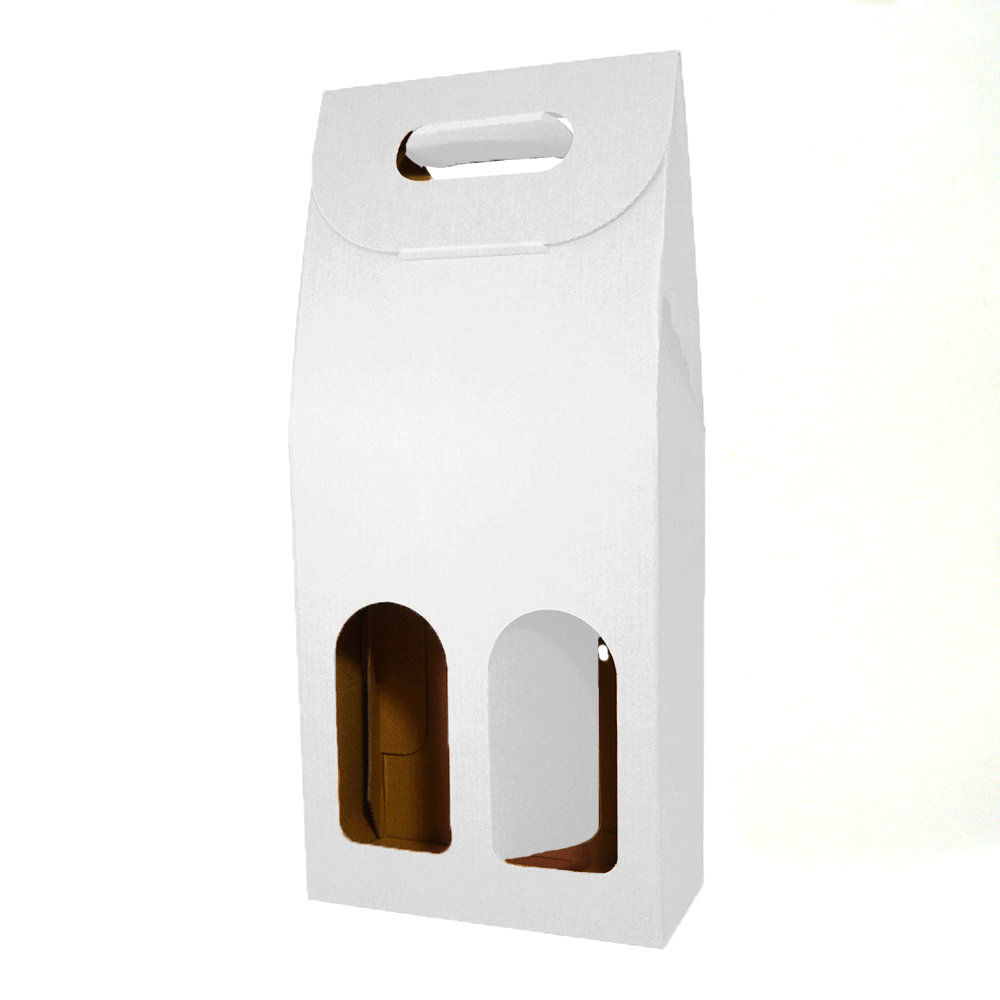 180x90x400mm 2 garrafas Branco